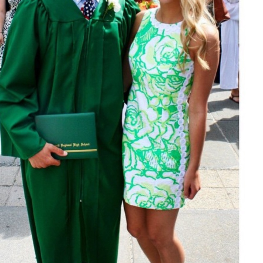 Lilly Pulitzer green floral dress